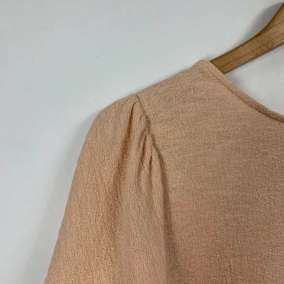 Madewell Texture &‎ Thread Women's Flutter Sleeve Cotton Top Size S - Picture 3 of 12